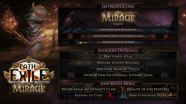 Path of Exile: Mirage enthüllt neue LigaNews  |  DLH.NET The Gaming People