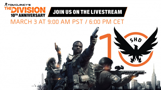 10 Jahre The Division - Jubiläums-Stream am 3. MärzNews  |  DLH.NET The Gaming People