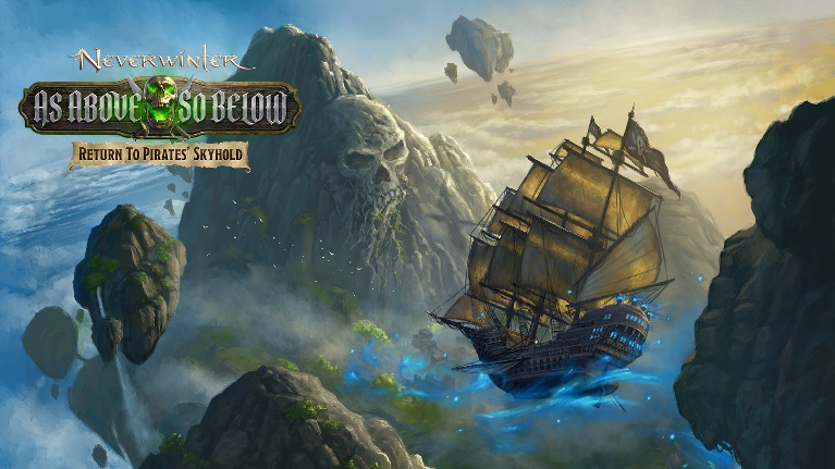 A video game poster of a pirate shipDescription automatically generated