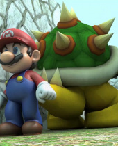 Pacman Squares Off Against Mario In This Great 3D Video