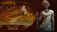 Mahatma Gandhi leads India in Civilization VI