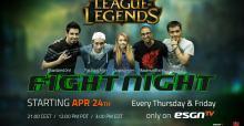 ESGN TVs Fight Night - eSport-Sender kündigt League of Legends Edition an