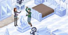 Weihnachtliche Festtagsstimmung im The Sims Social Winter Wonderland
