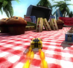 Table Top Racing Crosses The Finish Line