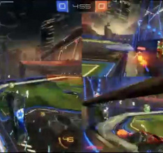 First Rocket League Split Screen Multiplayer Video