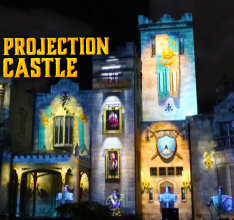 Light Projection on a Castle - The Sleeping Prince