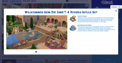 Die Sims 4: Riviera-Idylle-Set und Die Sims 4: Gemütliches Bistro-Set