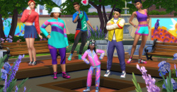 Die Sims 4 Retro Fit & Chic, Hausputz und Landhausküche-Set