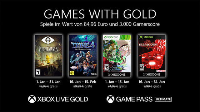 Games with Gold: Diese Spiele gibt es im Januar gratisNews  |  DLH.NET The Gaming People