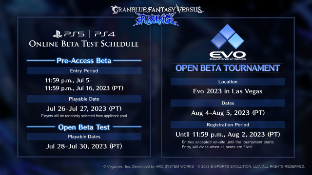 Cygames Announces Open Beta Sign Up for Granblue Fantasy Versus: Rising at EVO 2023News  |  DLH.NET The Gaming People