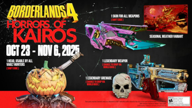 Gratis, Saisonales Mini-Event für Borderlands 4: „Horrors of Kairos Gratis, Saisonales Mini-Event für Borderlands 4: „Horrors of Kairos