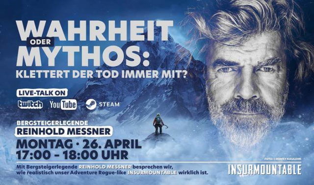 Neuer Trailer und Live-Talk mit Bergsteigerlegende Reinhold Messner zu „Insurmountable“News  |  DLH.NET The Gaming People