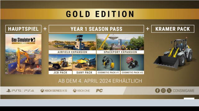 Das bisher umfangreichste Bauerlebnis: Bau-Simulator - Gold Edition ab sofort verfügbarNews  |  DLH.NET The Gaming People