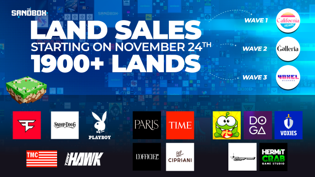 The Sandbox: Nächster großer LAND-Sale startet am 24. NovemberNews  |  DLH.NET The Gaming People