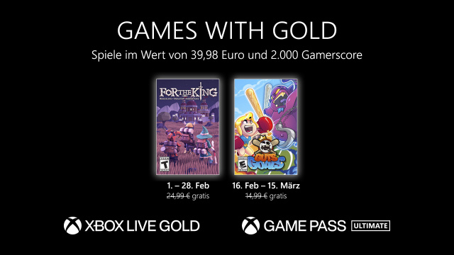 Games with Gold: Diese Spiele gibt es im Februar gratisNews  |  DLH.NET The Gaming People