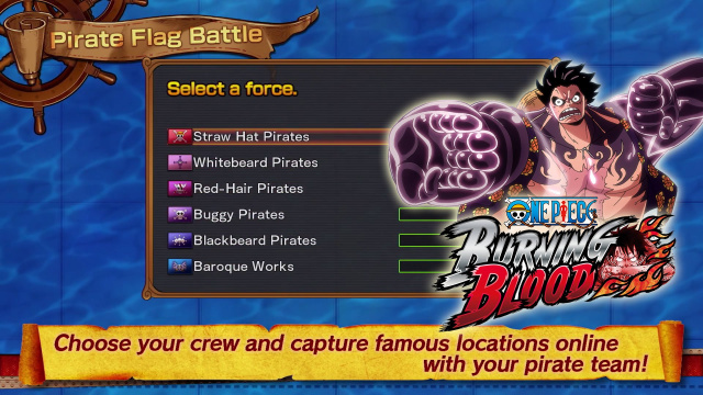 The Fight for Pirate Supremacy Goes Online as a New One Piece: Burning Blood Trailer Reveals Multiple Online Play ModesVideo Game News Online, Gaming News
