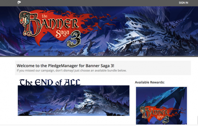 Banner Saga 3 Pledge Manager Site Now AvailableVideo Game News Online, Gaming News