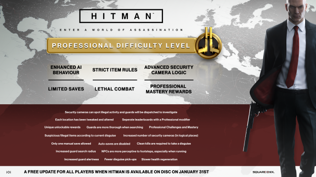 В игре Hitman добавили уровень сложности 