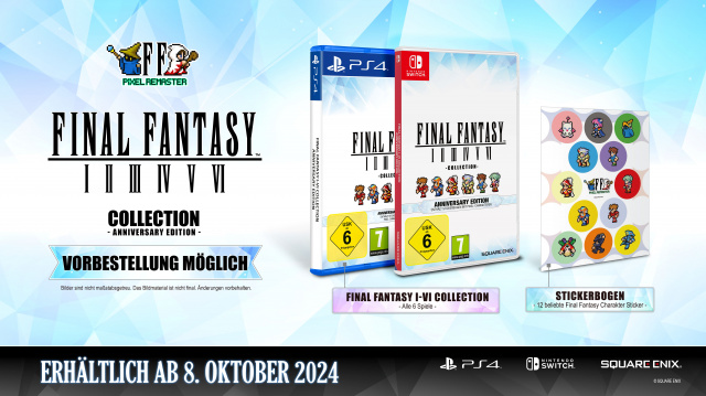 FINAL FANTASY Pixel Remaster Anniversary Edition – erstmals handelsweit für PlayStation 4 und Nintendo Switch vorbestellbarNews  |  DLH.NET The Gaming People