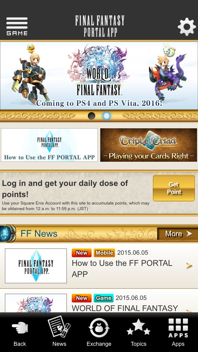 Square Enix Announces the Final Fantasy Portal AppVideo Game News Online, Gaming News