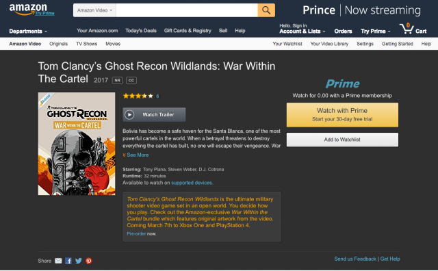 Ubisoft выпустила новое рекламное видео к игре Tom Clancy's Ghost Recon WildlandsНовости Видеоигр Онлайн, Игровые новости 