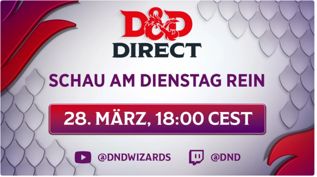 D&D Direct am 28. März um 18 Uhr – Videospielenthüllungen und mehr!News  |  DLH.NET The Gaming People