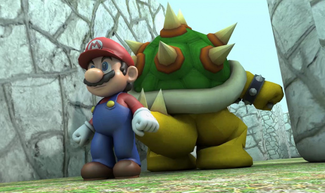 Pacman Squares Off Against Mario In This Great 3D Video