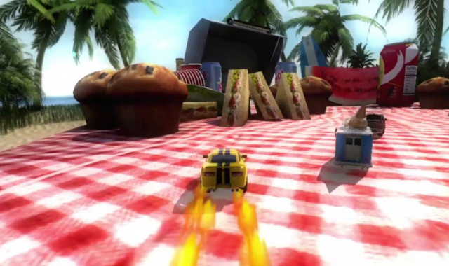 Table Top Racing Crosses The Finish Line