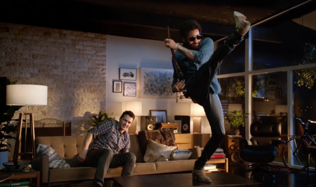 Guitar Hero Live Pits James Franco Against Lenny Kravitz in an Epic Rock Battle With the Premiere of the Win the Crowd Win the Crowd Live-Action Trailer