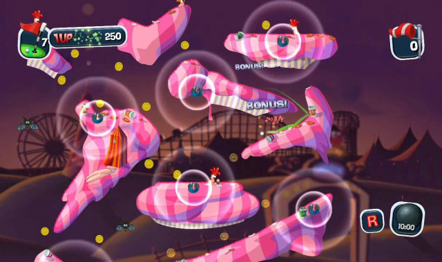 Trailer zum DLC Carnival Course für Worms Crazy Golf