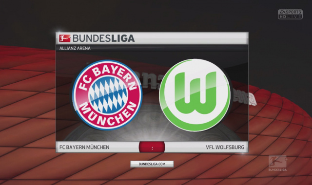 FIFA 16 Bundesliga-Prognose mit dem Spitzenspiel des 6. Spieltages: FC Bayern München - VfL Wolfsburg