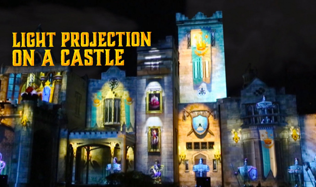 Light Projection on a Castle - The Sleeping Prince